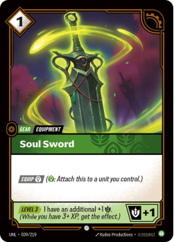Soul Sword (FOIL) single card from Riftbound : League of Legends Card Game