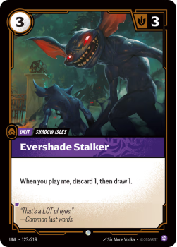 Evershade Stalker (FOIL) single card from Riftbound : League of Legends Card Game