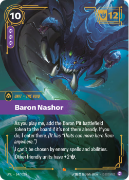 Baron Nashor single card from Riftbound : League of Legends Card Game