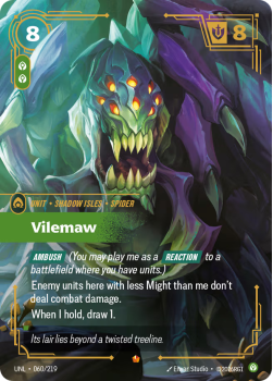 Vilemaw single card from Riftbound : League of Legends Card Game
