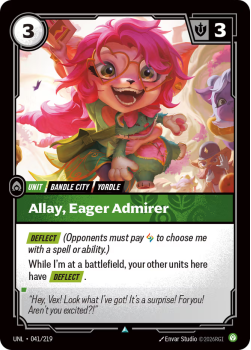 Allay, Eager Admirer (FOIL) single card from Riftbound : League of Legends Card Game