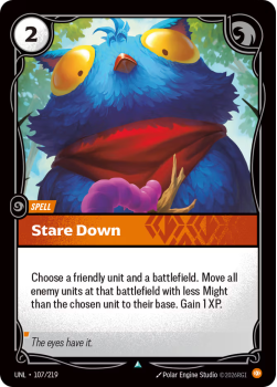 Stare Down single card from Riftbound : League of Legends Card Game
