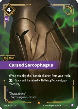 Cursed Sarcophagus single card from Riftbound : League of Legends Card Game