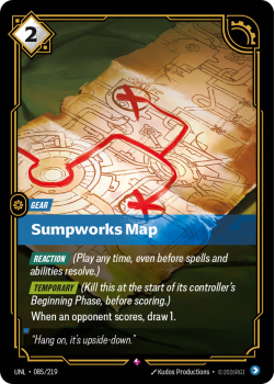 Sumpworks Map single card from Riftbound : League of Legends Card Game