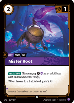 Mister Root (FOIL) single card from Riftbound : League of Legends Card Game