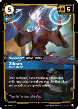 Zilean, Time Mage single card from Riftbound : League of Legends Card Game
