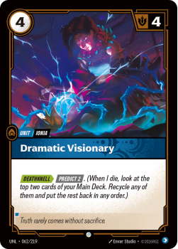 Dramatic Visionary (FOIL) single card from Riftbound : League of Legends Card Game
