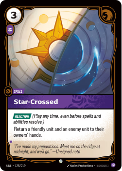 Star-Crossed (FOIL) single card from Riftbound : League of Legends Card Game