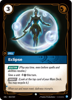 Eclipse (FOIL) single card from Riftbound : League of Legends Card Game