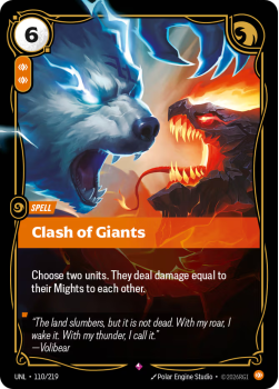 Clash of Giants single card from Riftbound : League of Legends Card Game