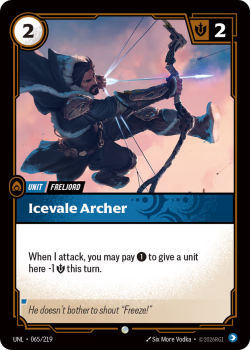 Icevale Archer (FOIL) single card from Riftbound : League of Legends Card Game