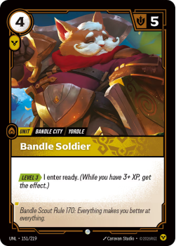 Bandle Soldier (FOIL) single card from Riftbound : League of Legends Card Game