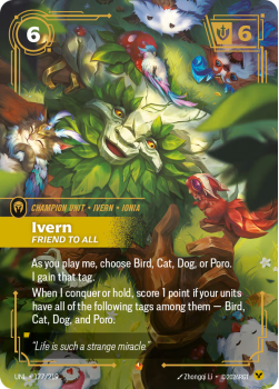 Ivern, Friend to All single card from Riftbound : League of Legends Card Game