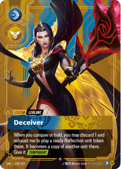 Deceiver single card from Riftbound : League of Legends Card Game