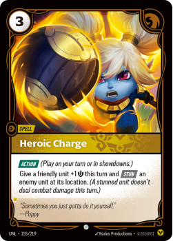 Heroic Charge (FOIL) single card from Riftbound : League of Legends Card Game