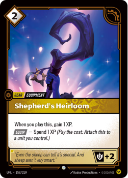 Shepherd's Heirloom (FOIL) single card from Riftbound : League of Legends Card Game