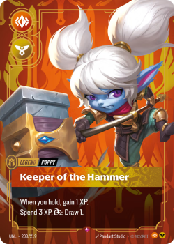 Keeper of the Hammer single card from Riftbound : League of Legends Card Game