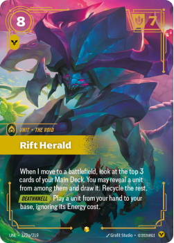 Rift Herald (Alternate Art) single card from Riftbound : League of Legends Card Game