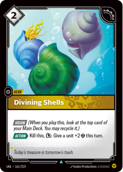 Divining Shells (FOIL) single card from Riftbound : League of Legends Card Game