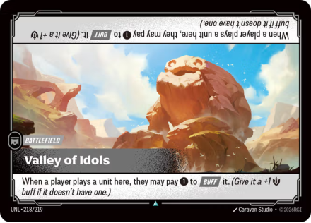 Valley of Idols single card from Riftbound : League of Legends Card Game