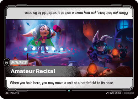 Amateur Recital (FOIL) single card from Riftbound : League of Legends Card Game