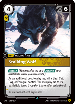 Stalking Wolf (FOIL) single card from Riftbound : League of Legends Card Game