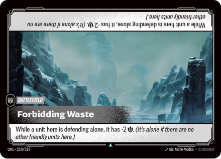 Forbidding Waste (FOIL) single card from Riftbound : League of Legends Card Game