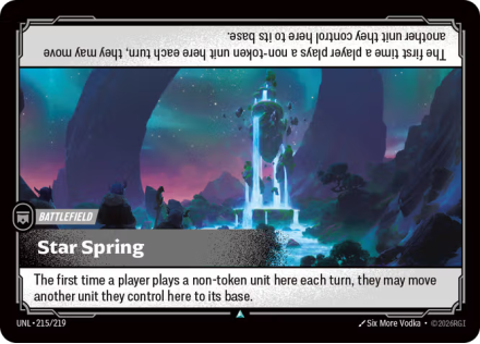 Star Spring single card from Riftbound : League of Legends Card Game