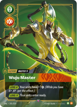 Wuju Master single card from Riftbound : League of Legends Card Game