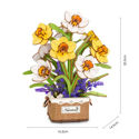 Rowood Narcissus DIY Flower Bouquet Wooden 3D Puzzle TF002 - Image 2