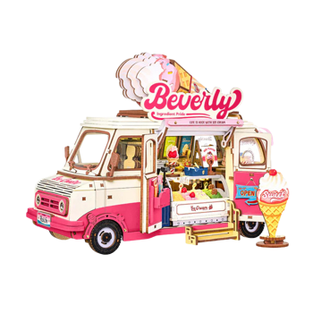 Rolife Beverly's Ice Cream Truck 3D Wooden Puzzle TGS06