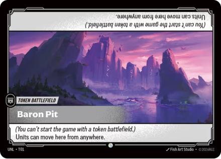 Baron Pit // Gold single card from Riftbound : League of Legends Card Game