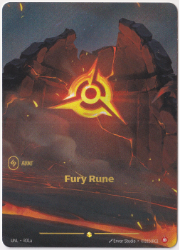 Fury Rune (Alternate Art) single card from Riftbound : League of Legends Card Game