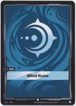 Mind Rune single card from Riftbound : League of Legends Card Game