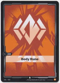 Body Rune single card from Riftbound : League of Legends Card Game