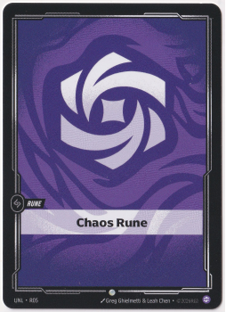 Chaos Rune single card from Riftbound : League of Legends Card Game
