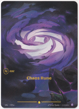 Chaos Rune (Alternate Art) single card from Riftbound : League of Legends Card Game