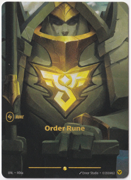 Order Rune (Alternate Art) single card from Riftbound : League of Legends Card Game