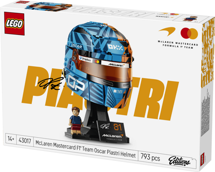 LEGO&reg; Editions McLaren Mastercard F1 Team Oscar Piastri Helmet (43017)