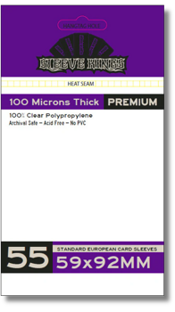 Sleeve Kings Premium Standard European Card Sleeves (59x92mm) 55 Pack, 100 Micron, SKS-9904