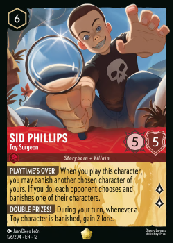 Sid Phillips - Toy Surgeon (FOIL) single card from Disney Lorcana