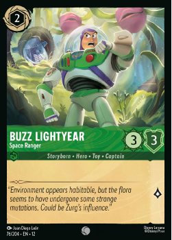 Buzz Lightyear - Space Ranger single card from Disney Lorcana