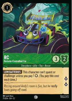 RC - Remote-Controlled Car single card from Disney Lorcana