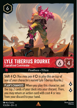 Lyle Tiberius Rourke - Crystallized Commander (FOIL) single card from Disney Lorcana