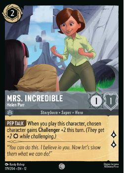 Mrs. Incredible - Helen Parr (FOIL) single card from Disney Lorcana
