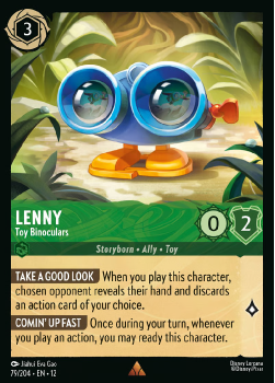 Lenny - Toy Binoculars (FOIL) single card from Disney Lorcana