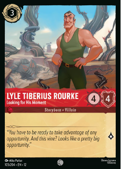 Lyle Tiberius Rourke - Looking for His Moment (FOIL) single card from Disney Lorcana