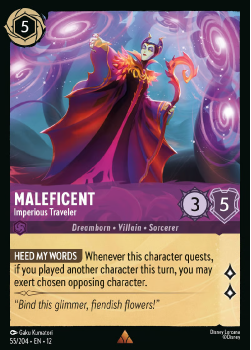 Maleficent - Imperious Traveler (FOIL) single card from Disney Lorcana