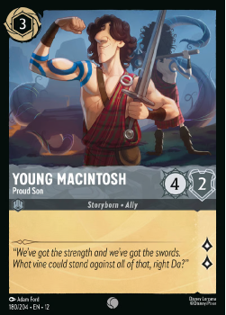 Young Macintosh - Proud Son (FOIL) single card from Disney Lorcana