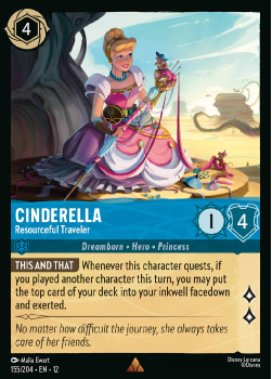 Cinderella - Resourceful Traveler (FOIL) single card from Disney Lorcana